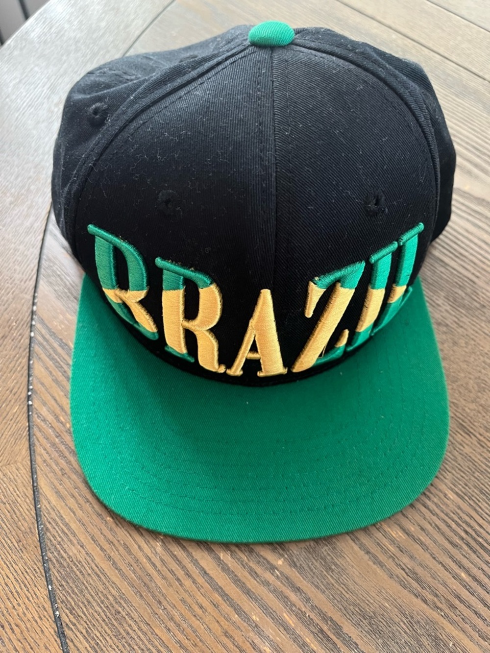 Brazil Embroidered flat brim Snapback cap